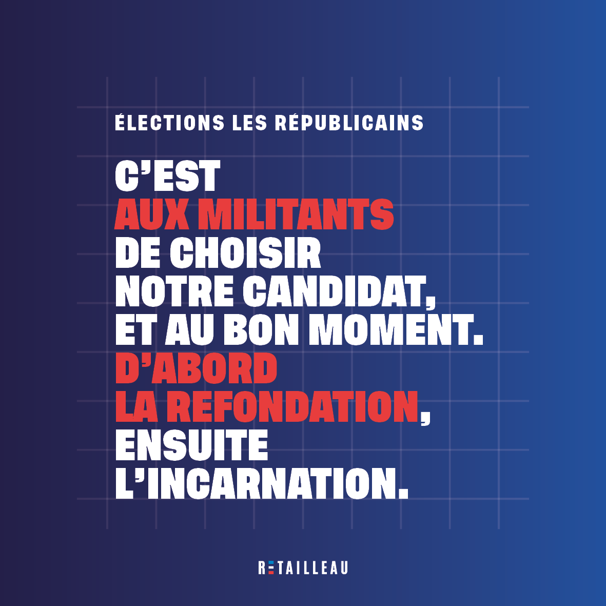 Pour l’élection présidentielle, c’est aux militants de choisir !