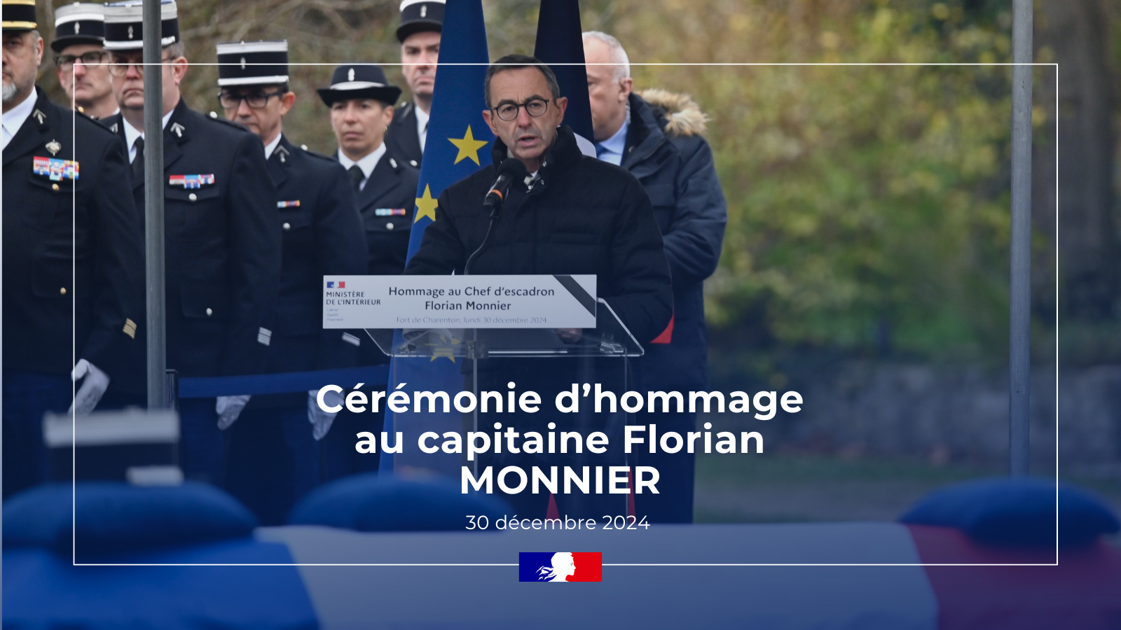 Cérémonie d’hommage au capitaine Florian MONNIER